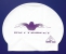 : Butterfly-Purple On White
