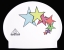 : White Cap Multi-Colored Stars